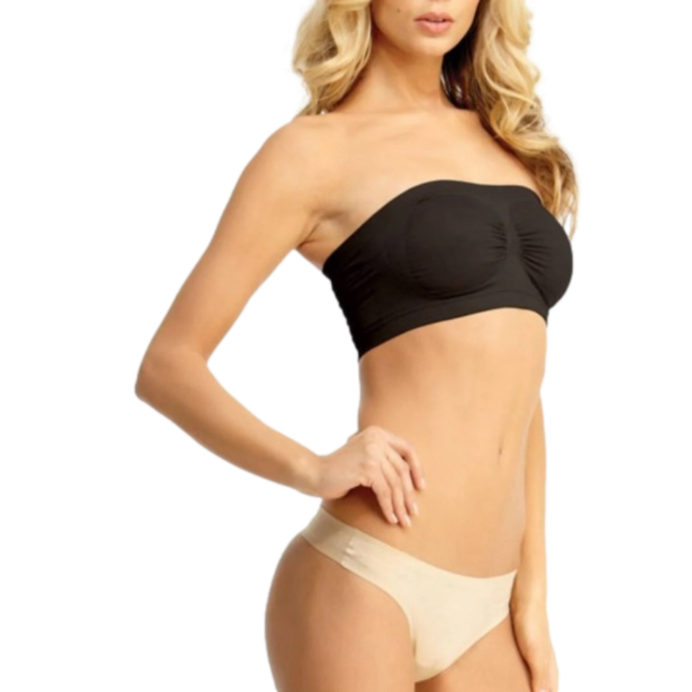 34. New ❗️Black Bandeau Top in Package By MeMoi Size XL (4)